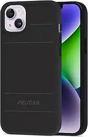 [Pelican] iPhone14 Plus Protector Recycle Case Works with MagSafe with Micropel Antimicrobial Protection, Black