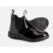 NEW Blundstone Kids 2255 Chelsea Boots Black Patent Leather Size 2 UK, US 3-3.5