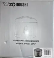 Zojirushi NS-RPC10 Rice Cooker and Warmer, 1.0-Liter, Metallic Gray 5.5 CUPS