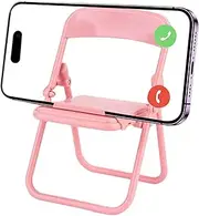 Folding Chair Phone Stand | Desktop Cell Phone Stand Folding Chair Shaped | Smooth and Exquisite Foldable Chair Phone Holder for Restaurant Bedroom