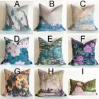 Home Sofa Pillow Case Claude Monet Oil Painting Linen Blend Cushion Cover