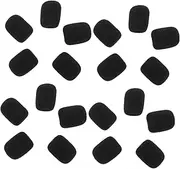 GREENADSCAPE 20pcs Soft Sponge Microphone Windscreen Cover Durable Headset Mic Covers for Enhanced Audio Compact and Lightweight Design for Streaming Recording and Voice Over