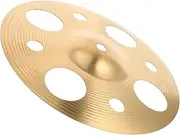 PartyKindom Percussion Cymbal with Hole Lightweight Alloy for Unique Sound Live Performances Practice Sessions and Outdoor Events Hand Cymbals for Drummers