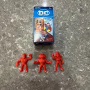 Wendy’s DC Kid’s Meal Figures Cards RED #6 Aquaman, Mera, Black mantra Open Box