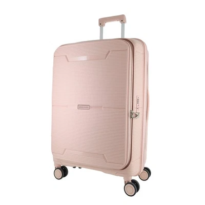 Pierre Cardin Medium Front Opening Hard-Shell Travel Suitcase 69cm Blush