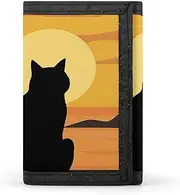 [HJKBCV] Warm Cat Trifold Wallet Credit Card Purse Portable Outdoor Sports Wallets Pocket Coin Wallet with Id Window for Men Women, style, One size, Style, One size