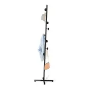 Coat Rack, Free-Standing Metal Hall Tree Stand for Entry-Way to Hanging