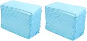 Kisangel 2sets Pet Pee Mat Dog Rabbit Training Pad Potty Washable Pee Pads Pet Training Pad Wee Pet Urine Pad Rabbit Pee Pads Litter Pads for Pet Puppy Urinal Pad Sky-Blue Non-Woven 40pcs*2
