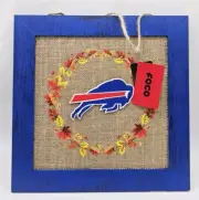 Buffalo Bills FOCO 12in Double Sided Burlap Sign Dreaming Of A Bills Superbowl