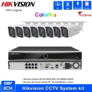 Hikvision 4K 8CH CCTV Security Camera System 8MP Bullet ColorVu DS-2CD2087G2-LU