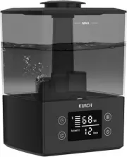 Air Humidifiers for Bedroom and Baby, Home & Plants - KUICH 2.4L 2.4 L, Black