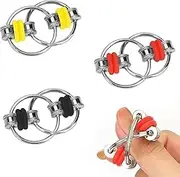 3 Pcs Bike Chain Fidget Toy, Decompression Chain Fidget Toy Finger Toys, Finger Toys Stress Reducer Hand Spinners, Hand Spinners Relieves Stress Roller, For ADHD, ADD, Relief for Adults and Teens