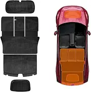 X-CAR 2-in-1 Boot Liners for Tesla Model Y Juniper 2025-Onwards All Weather Front Toolbox Cargo Car Trunk Kick Mats 4PCS Interior Cover