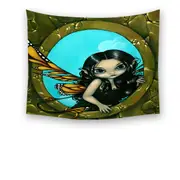 Fairytale Painting Fairy in My Window Tapestry