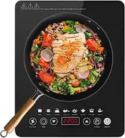 Portable Induction Cooktop, 2200W Induction Stove Burner, 8 Gear Power Levels, Electric Hot Plate with 19cm Heating Coil, Cooktops Countertop Stove with Adjustment Timer (220V, AU PLUG)