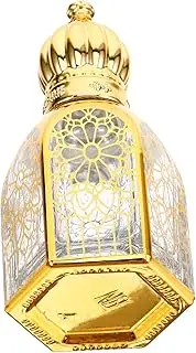 Ipetboom Decorative Perfume Bottle with Roller Ball Portable Tiny Essential Oil Container for Perfumes Essential Oils and More Sophisticated Plated Finish for Travel Use