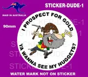 PROSPECTOR STICKER FOR MINELAB METAL DETECTOR TOOLBOX SLUICE BOX TROMMEL ETC
