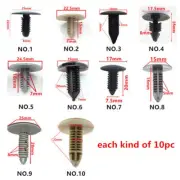 100pc Car Body Plastic Screw Fasteners Trim Moulding Clip Assortments UNIVERSAL (for: Fiat)
