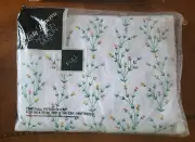 Vintage Lady Pepperell Muslin Fitted Full Sheet Colorful Floral NOS Muslin