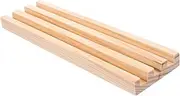 BESPORTBLE Wooden Domino Rack DIY Wooden Domino Holders for Games Creative Play Alphabet Learning Display Base Non Slip Design for Family Fun Craft Activities