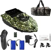 Wirel Remote Control Fishing Bait Boat 430-540 Yards Remote Fish Finder Device Black with 2 Rechargeable Battery