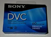 SONY Mini DV Premium 60 Min DVC DVM60PRR Digital Video Cassette Tape New & Seal