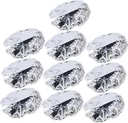 Ipetboom 2sets Hair Styling Cap Aluminum Foil Heat Insulation Hair Sleep Size Fits All 10pcs*2