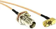 ROBAUN SMA Male Right Angle Switch TNC Female Bulkhead Nut Pigtail Cable RG316 15CM 6" Adapter(50cm)