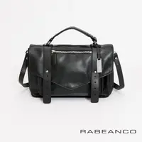 在飛比找momo購物網優惠-【RABEANCO】Modern現代美學系列雙飾帶包-小(黑