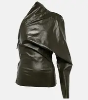 [Rick Owens] Rick Owens Draped one-shoulder top AU 12 green