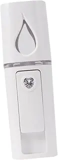 HONITANO 1Pc Portable Nano Mist Sprayer Handheld Moisturizing Face Spray Device with Mirror Compact USB Facial Steamer for Go Hydration for Dry Skin Care White