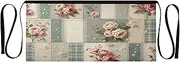 [Joitme] Vintage Flower Apron, Apron for Man, Short Apron, Chef Apron for Women, Vintage Flower