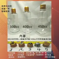 在飛比找Yahoo!奇摩拍賣優惠-台灣製造400ml燈泡瓶 批發 燈泡奶茶 燈泡珍奶 飲料瓶塑