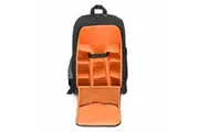 Waterproof Theftproof Large Camera Backpack Bag Case For DSLR Camera Lens ORANGE