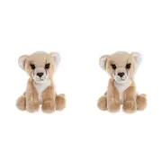2x Charlie Bears Cuddle Cub Lioness Kids/Children Soft Fun Play Toy 0m+ Brown