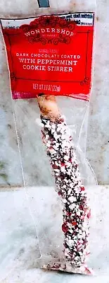 Target-Wondershop Milk Chocolaty Coated W/ Peppermint Cookie Stirrer. 0.8 oz/22g