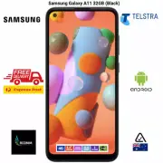 TELSTRA Samsung GALAXY A11 2020 (4GX,32GB/2GB 6.4")BLACK AU STOCK Andriod SEALED