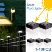 LED Solar Post Cap Lights Waterproof Square Fence Light Outdoor Pool Garden Lamp