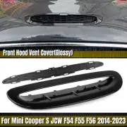 Gloss Black Front Hood Scoop Vent Trim With Grid For MINI Cooper S JCW F54 F55