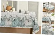 Fall Tablecloth 60x60 Inch Square, Thanksgiving Autumn 60×60",Square Blue