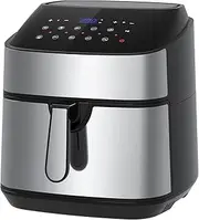 [Kitchen Couture] Air Fryer 11.5 Litre | Multifunctional | LCD Display | 9 Preset Modes | Advanced Air Circulation | Temp Control up to 200 Degrees Celsius | Silver