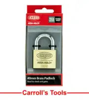 Lockwood 40mm Solid Brass 110 Series Padlock - 1 & 2 Pack