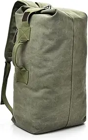 [GYDEHUTJ] Large Capacity Travel Climbing Bag Tactical Military Duffel Bag Top Load Double Strap Canvas Backpack