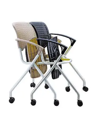 [ 家事達]OA-334-4 培訓上課椅(無扶手) 特價 洽談椅 辦公椅 電腦椅