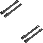 STOBAZA Sets Rubber Guitar Handles Metal End Caps Screws Carry Handles for Suitcases Guitar Cases Speaker Repair Parts Easy Install Pcs