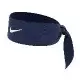 Nike 頭帶 Dri-FIT 4.0 Headband 男女款 藍 白 可調頭圍 吸濕排汗 頭巾 N100214640-1OS