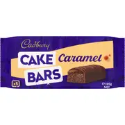 Cadbury Caramel Cake Bars 5 pack