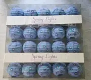 Blue Chinese Lanterns Set Of 20 Indoor/Sheltered Gazebo String Lights 4"