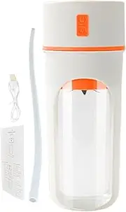 Portable Blender Rechargeable | Mixer Juice Blender,with Straw Multifunctional Rechargeable 480Ml Water Bottle for Trips Hiking Meal Prep Travel Sport Home Juicing Fruit Drinks Camping