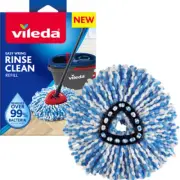 Vileda Easy Wring Rinse Clean Spin Mop Refill - Fits Only Easy Wring Rinse Clean